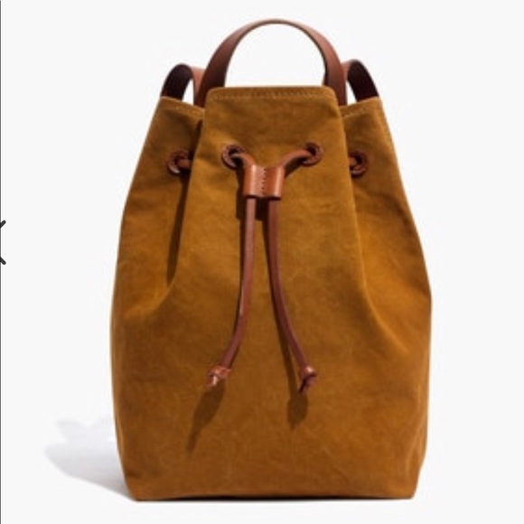 Madewell Handbags - NWT Madewell Acorn Canvas Somerset Backpack